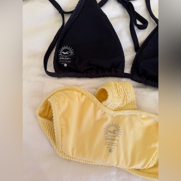Hollister Black & Yellow Bikini Set (Large Top & Small Bottom) - Picture 3 of 3